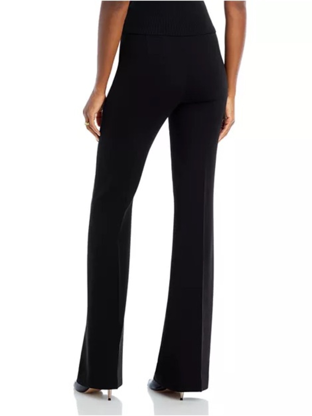 Theory black Demitra admiral crepe flared pants 0 - Picture 9 of 9